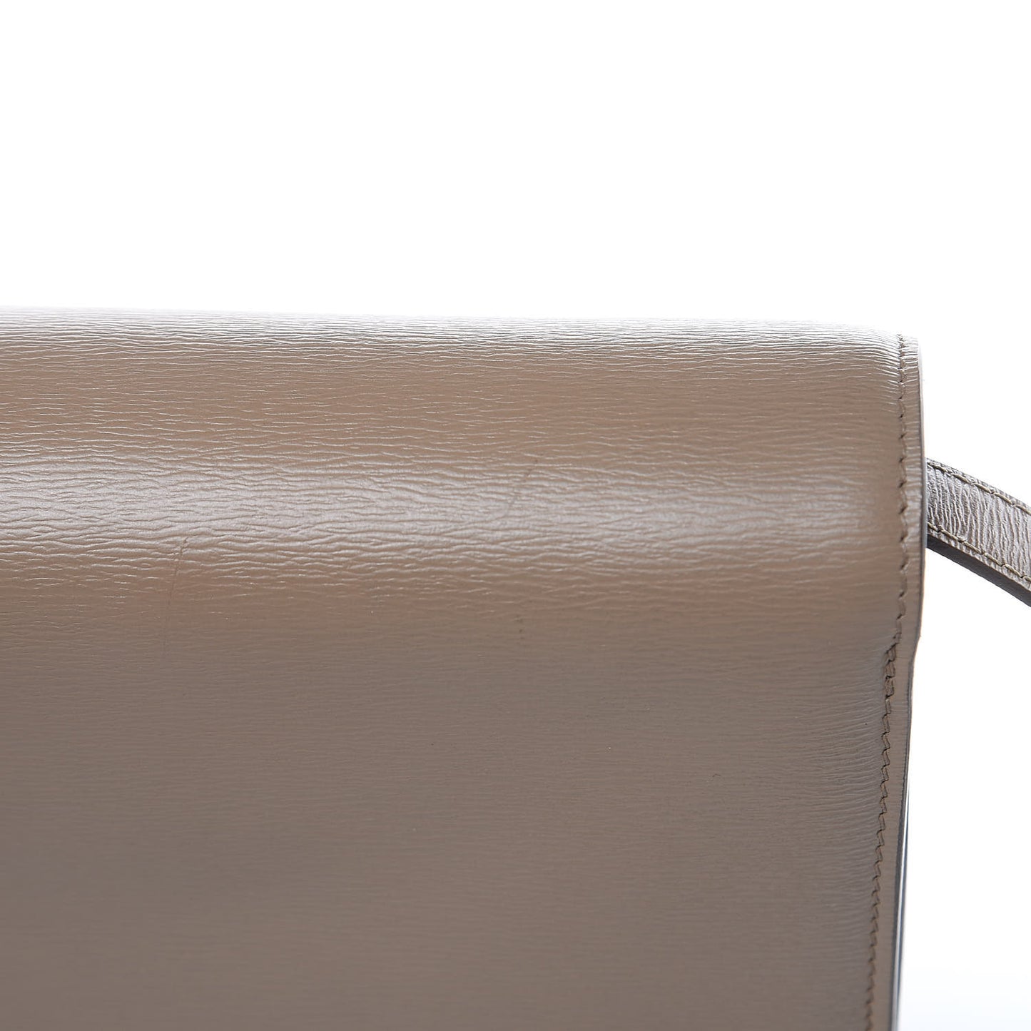 Liege Calfskin Medium Classic Box Flap Bag Taupe