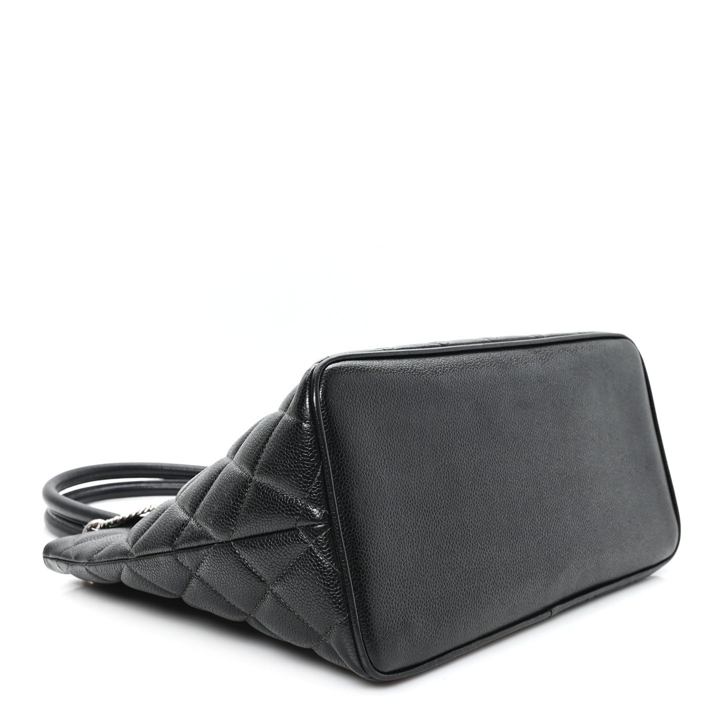Caviar Quilted Medallion Tote Black