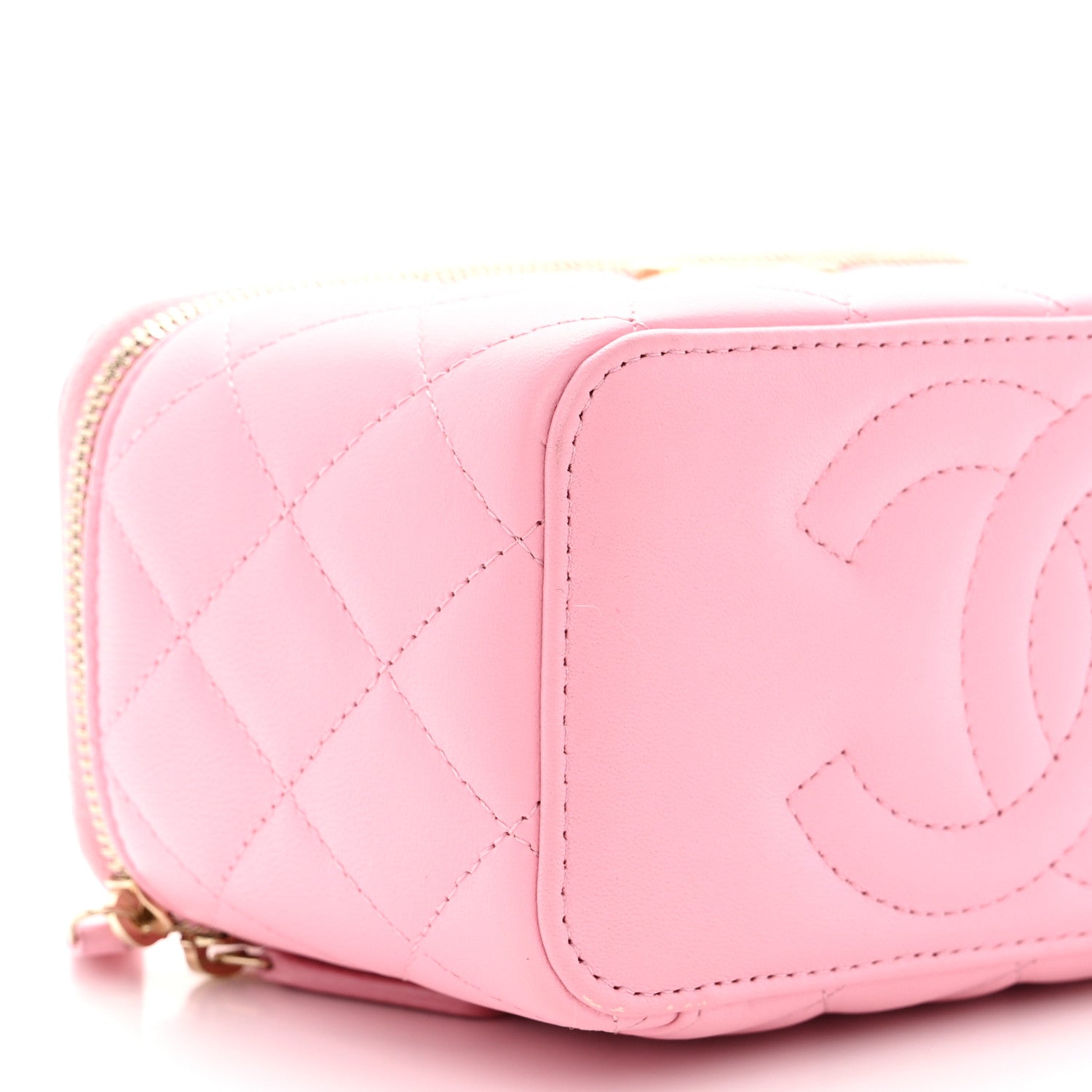 Chanel Lambskin Quilted Pick Me Up Vanity Case Pink 9 of 13