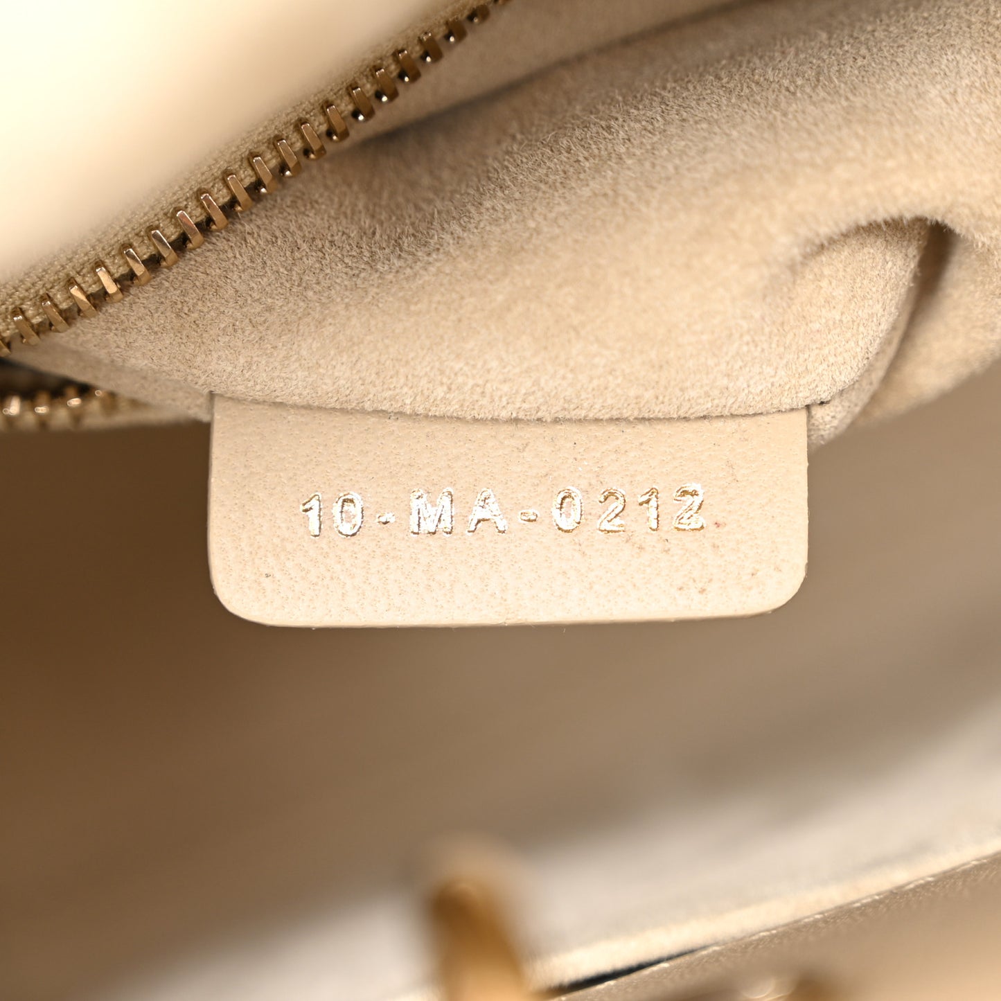 Lambskin Cannage Small My ABCDior Lady Dior Beige