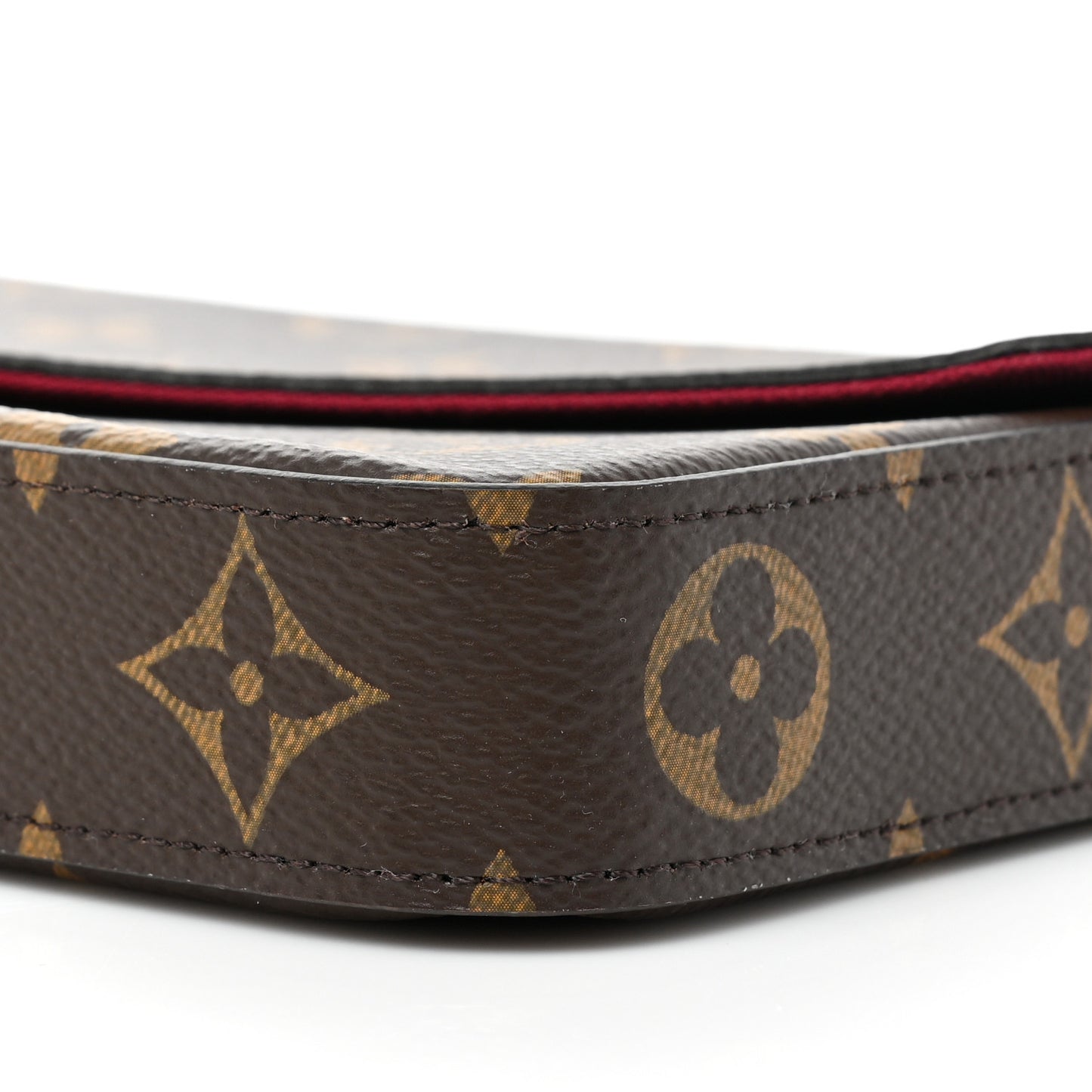 Monogram Pochette Felicie Chain Wallet Fuchsia
