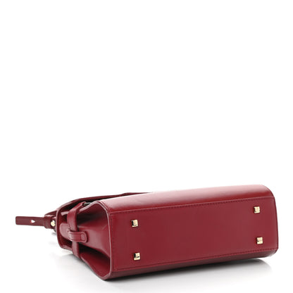 Delvaux Calfskin Mini Tempete Satchel Red 4 of 15