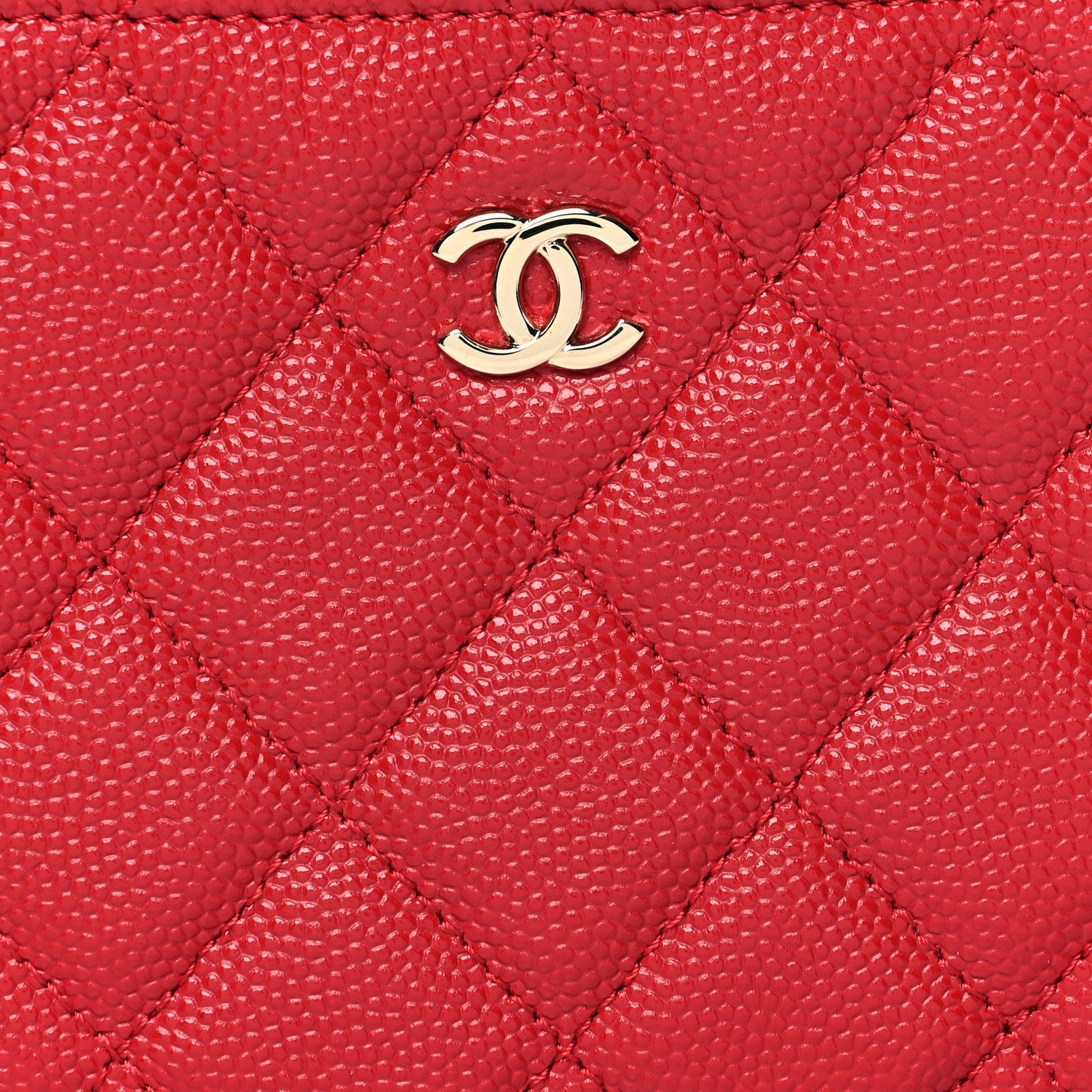 Chanel Caviar Quilted Small Cosmetic Case Dark Pink 8 of 10
