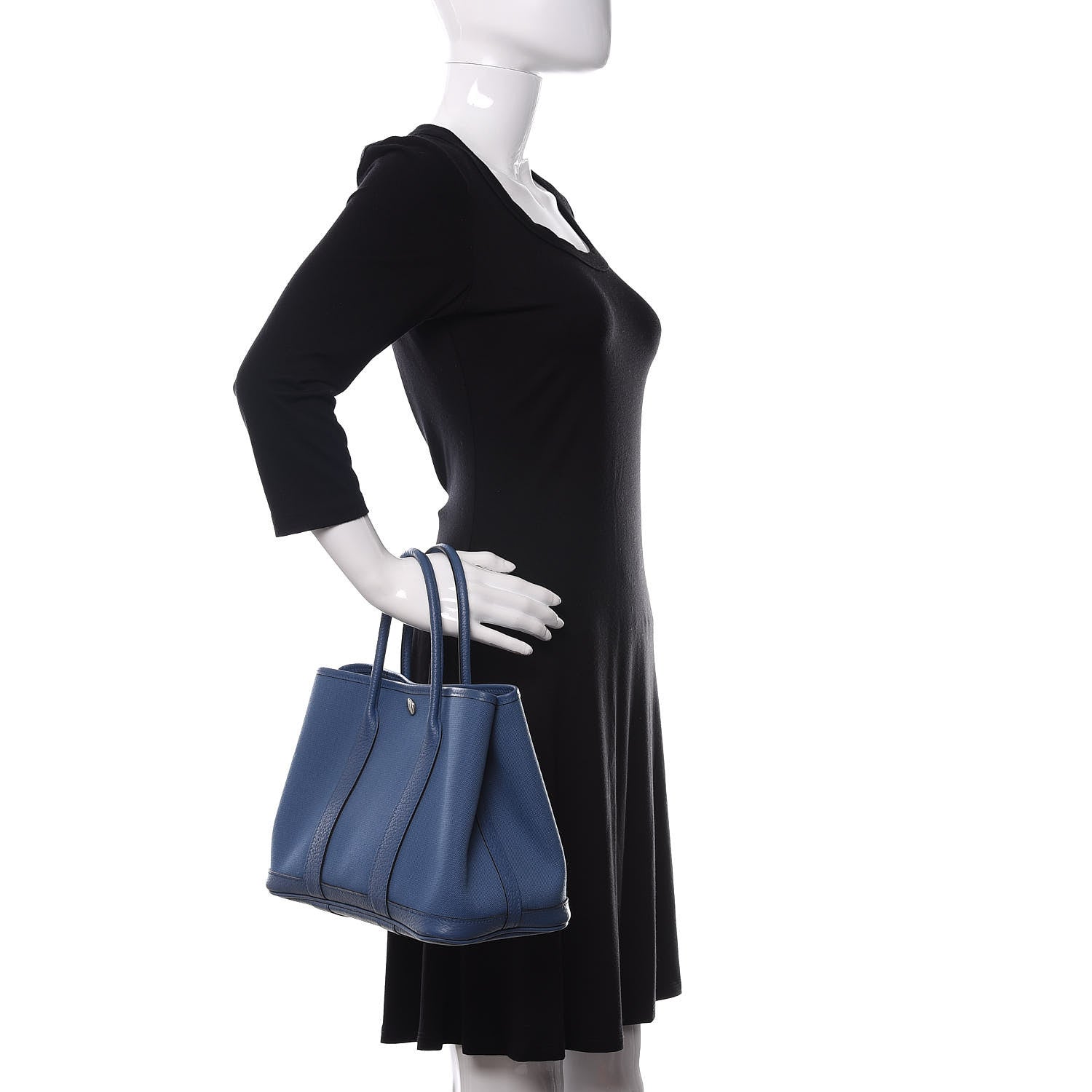 Hermes Toile Negonda Garden Party 30 TPM Bleu Agate 2 of 11