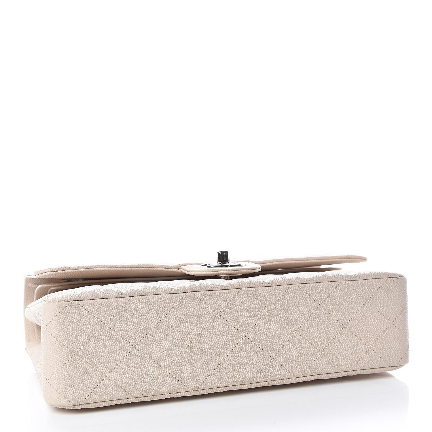Chanel Caviar Quilted Medium Double Flap Light Beige 5 of 14