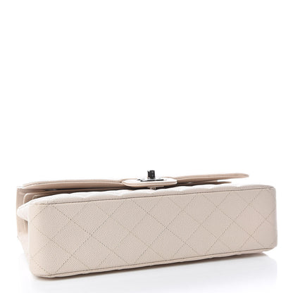 Chanel Caviar Quilted Medium Double Flap Light Beige 5 of 14