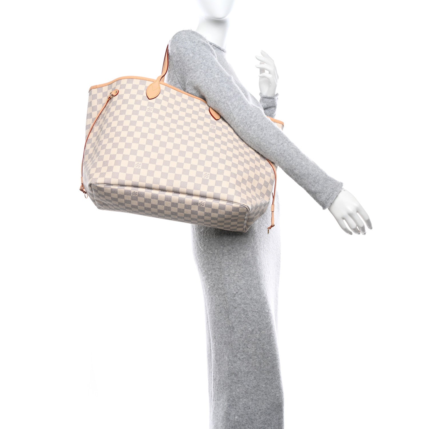 Louis Vuitton Damier Azur Neo Neverfull GM Rose Ballerine 2 of 11