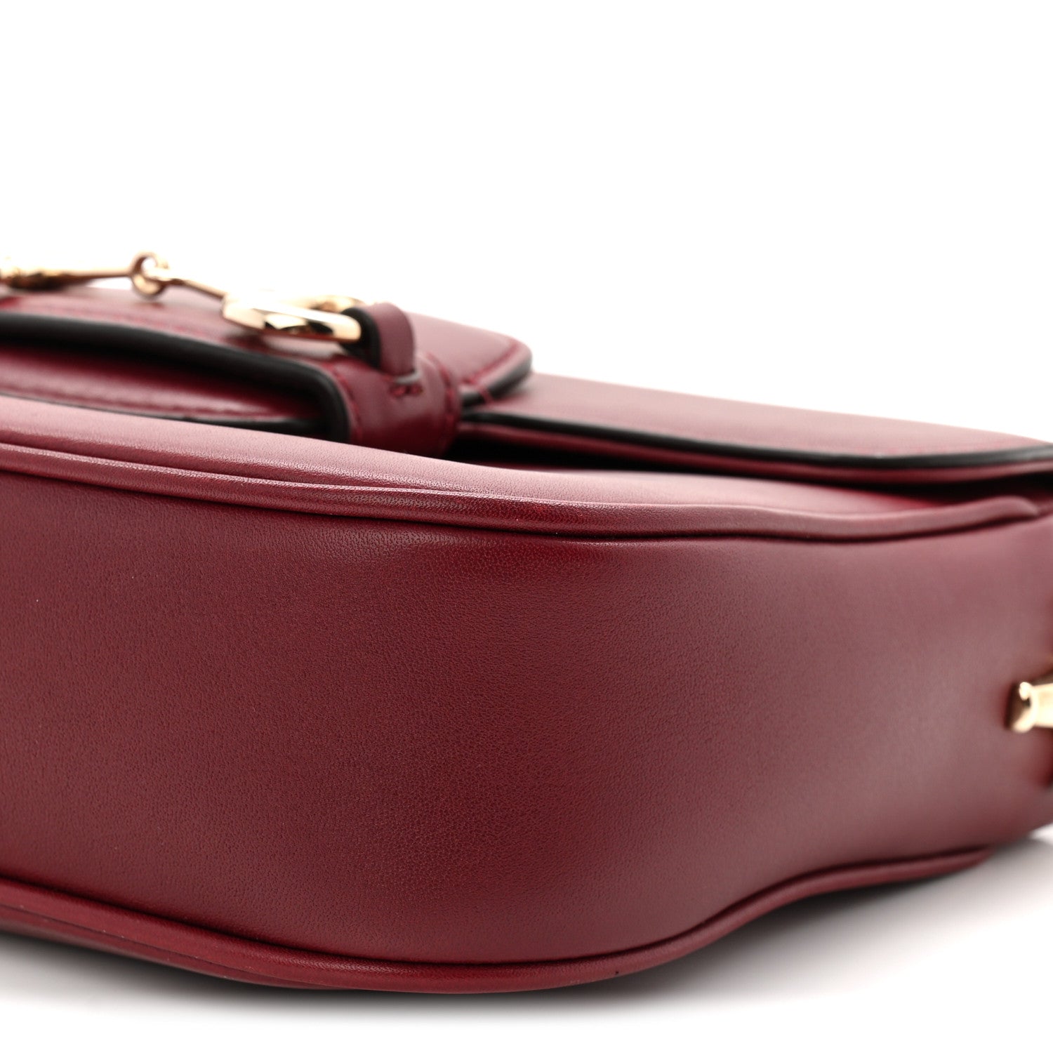 Gucci Arabella Calfskin Horsebit 1955 Shoulder Bag Rosso Ancora 18 of 19