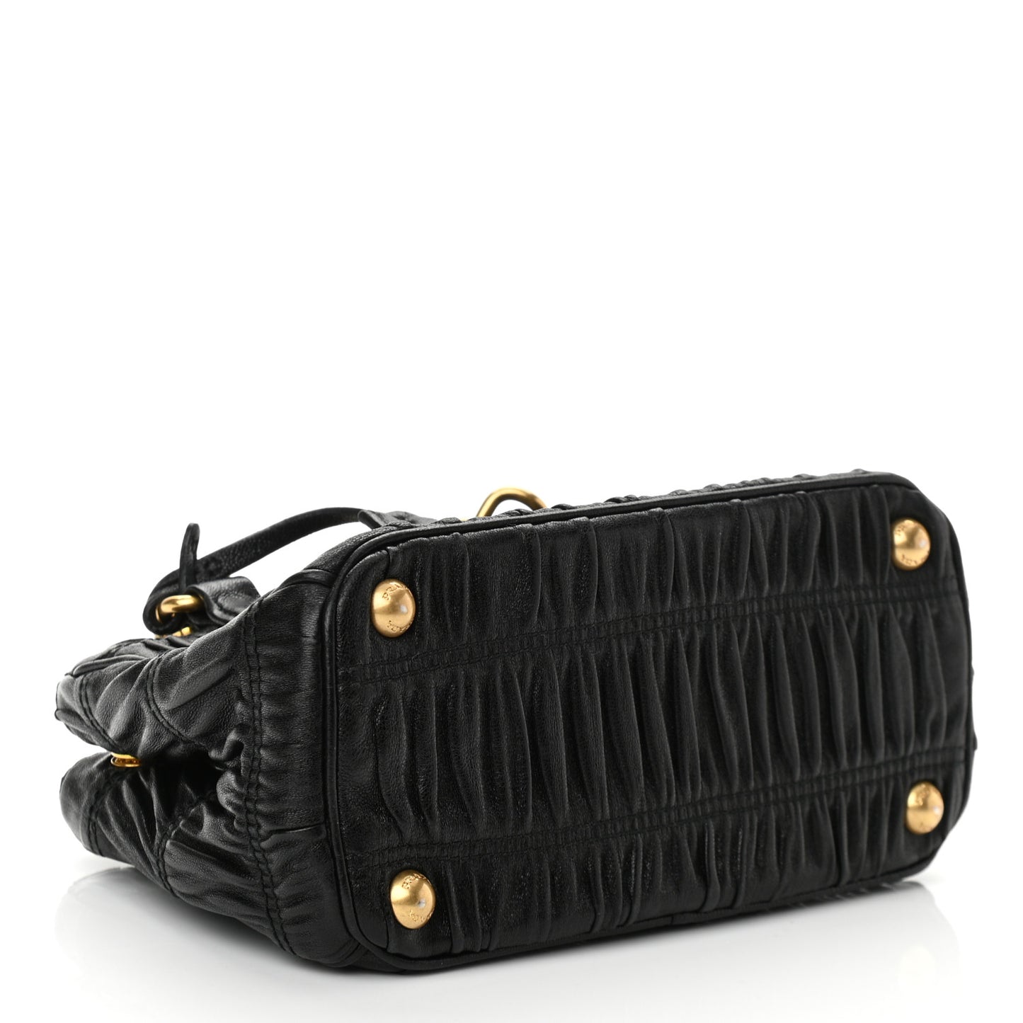 Nappa Gaufre Mini Galleria Crossbody Black