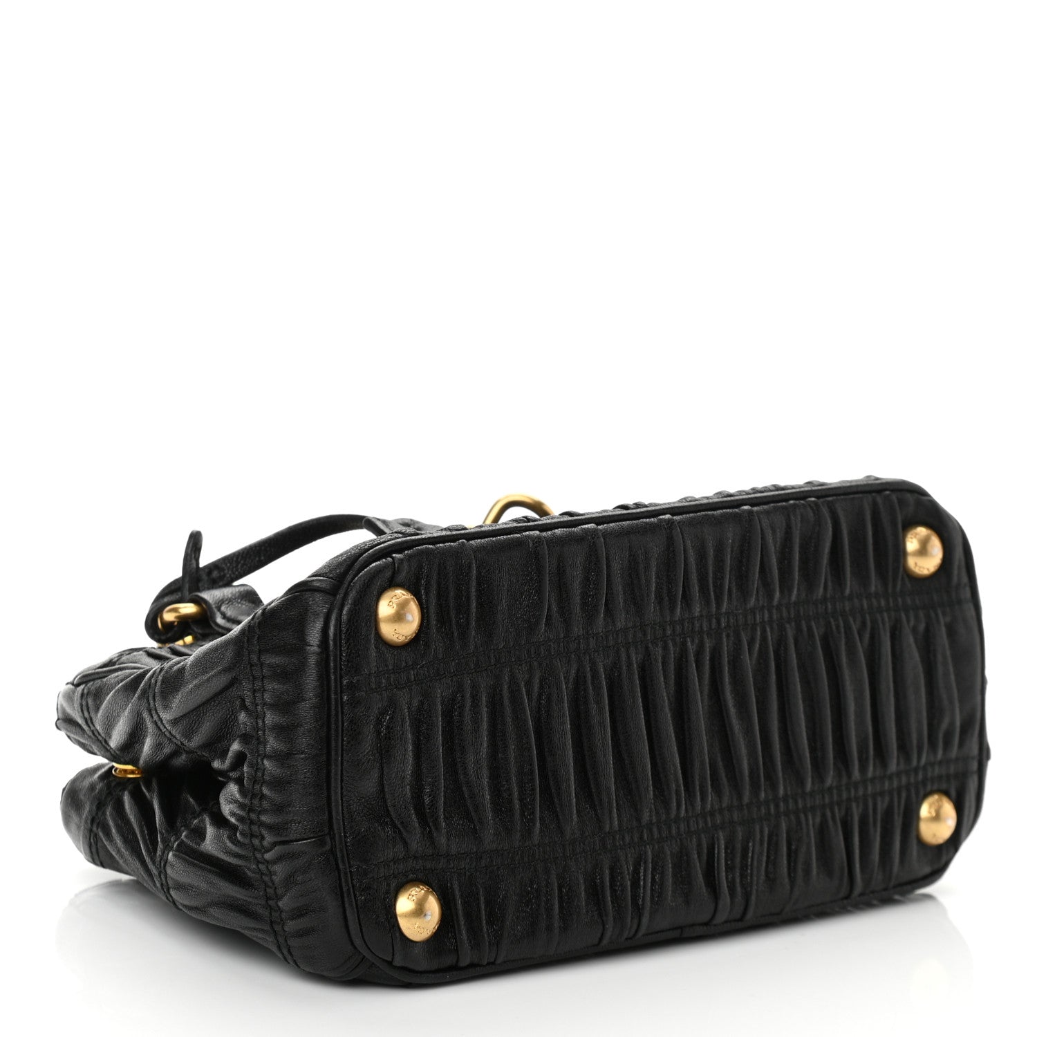 Prada Nappa Gaufre Mini Galleria Crossbody Black 4 of 9