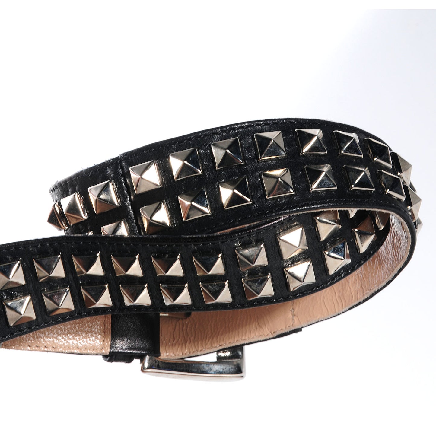 MANOLOBLAHNIKVitelloBeltaStuddedAnkleWrapPump40.5NeroBlack