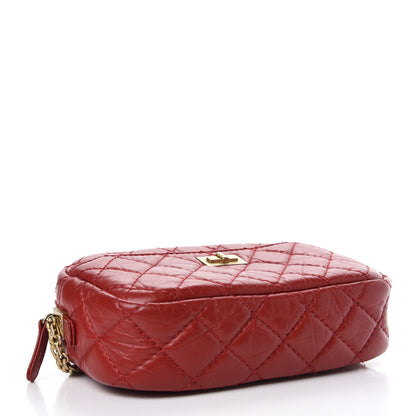 Chanel Aged Calfskin Quilted Mini Reissue Camera Case Red 4 of 8
