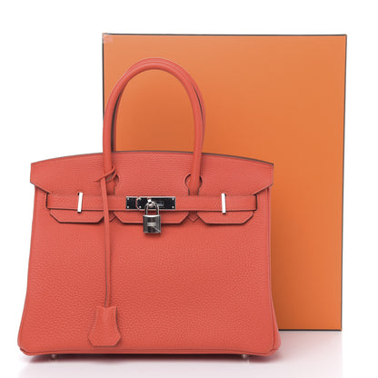 Hermes Togo Birkin 30 Capucine 10 of 10