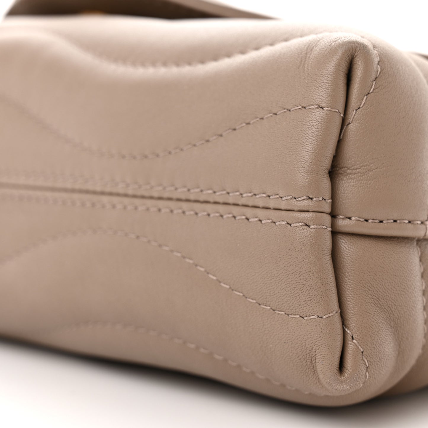 Calfskin LV New Wave Chain Bag Taupe