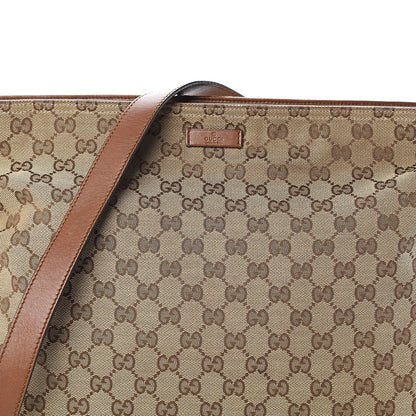 Gucci Monogram Large Flat Messenger Bag Brown 6 of 8