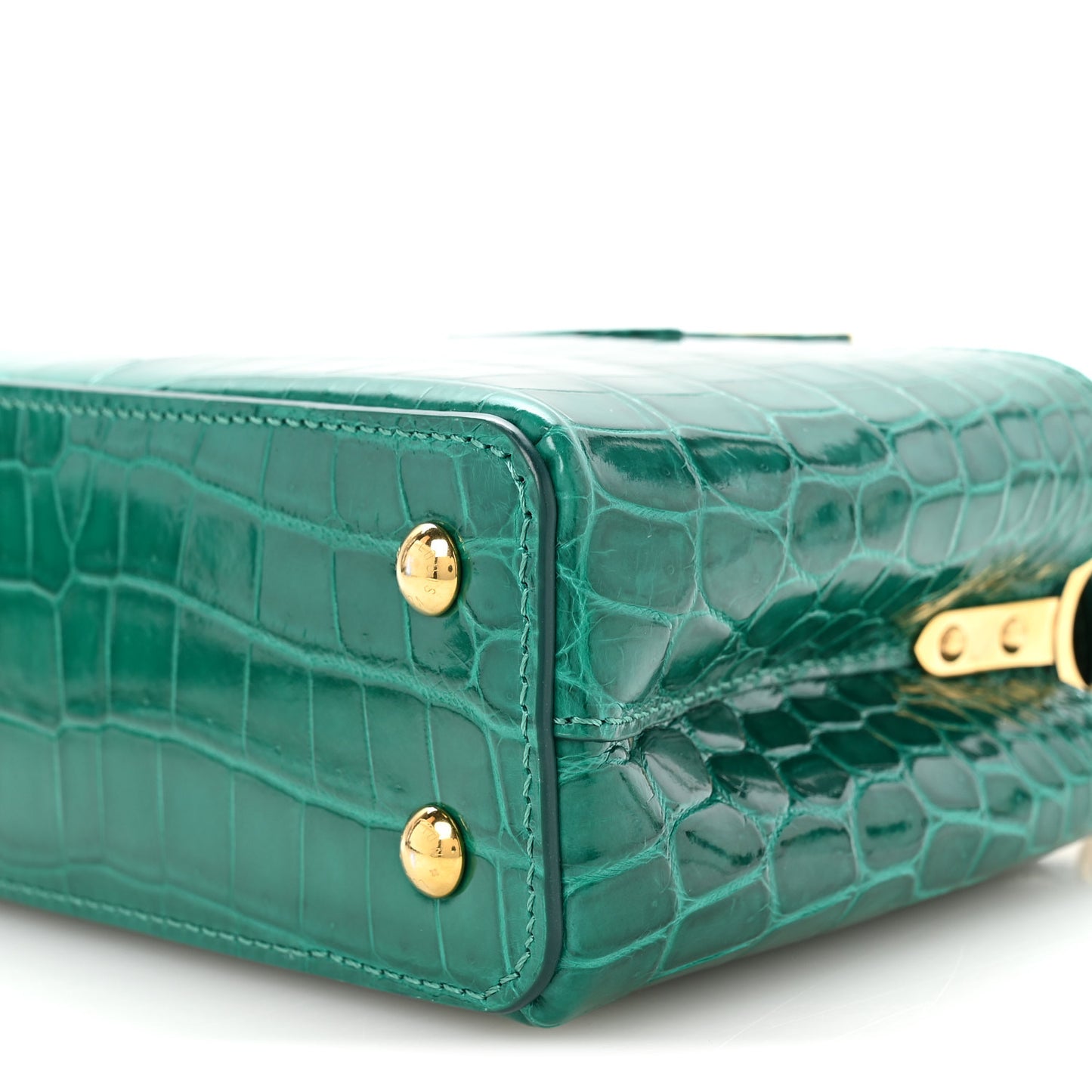 Crocodile Mini Capucines Emeraude