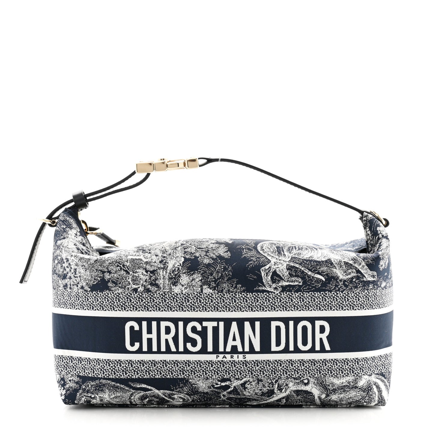 Technical Fabric Toile De Jouy DiorTravel Nomad Pouch Blue