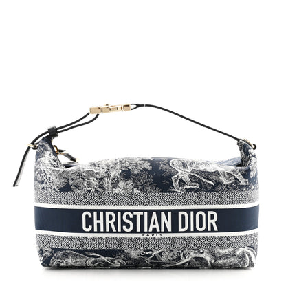 Christian Dior Technical Fabric Toile De Jouy DiorTravel Nomad Pouch Blue 1 of 8
