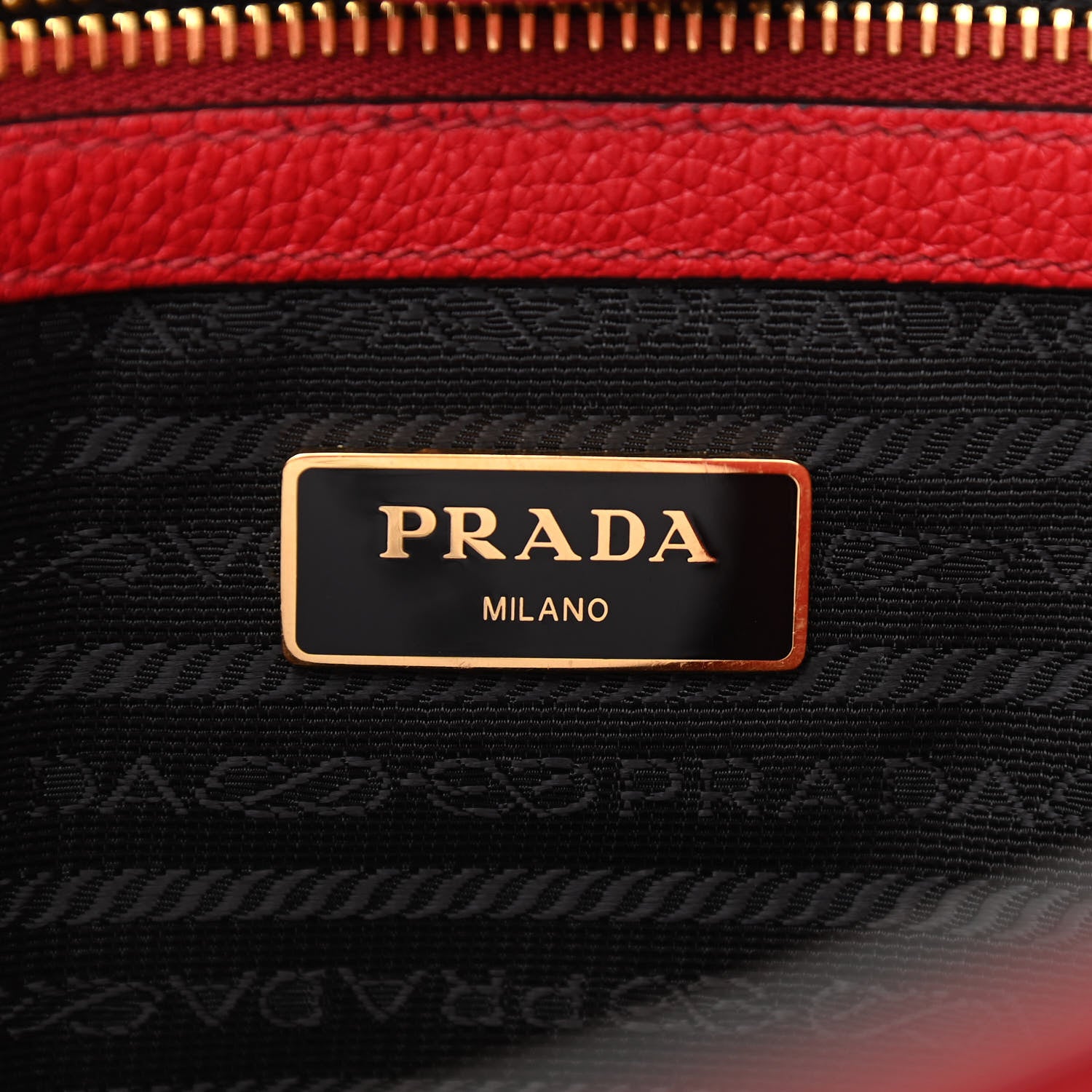 Prada Vitello Daino Shopping Tote Rosso 5 of 11