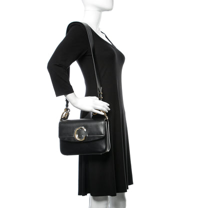 Chloe Calfskin Small C Double Carry Black 2 of 12
