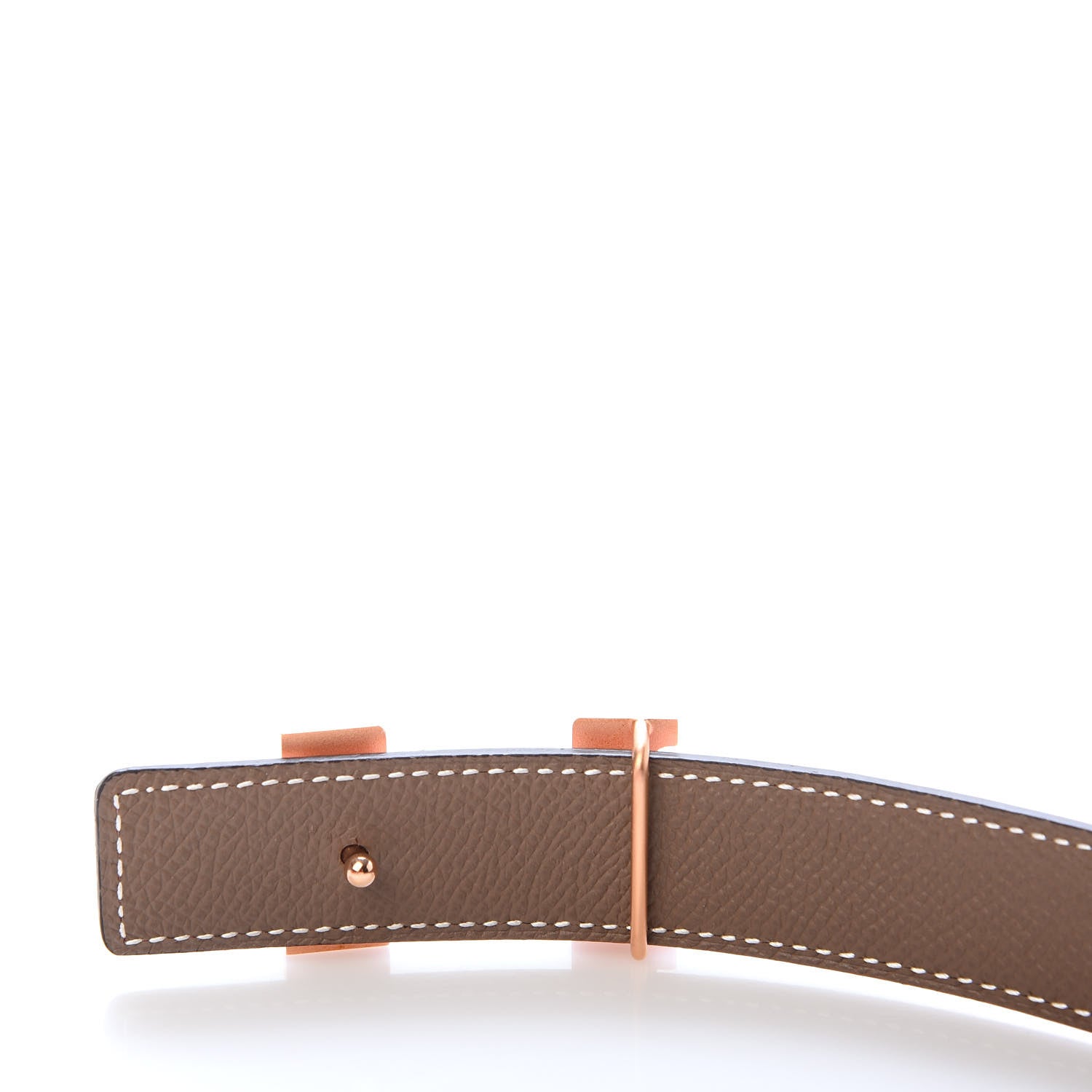 Hermes Swift Epsom 24mm Mini Constance H Belt 75 Etoupe Rose Sakura 4 of 6