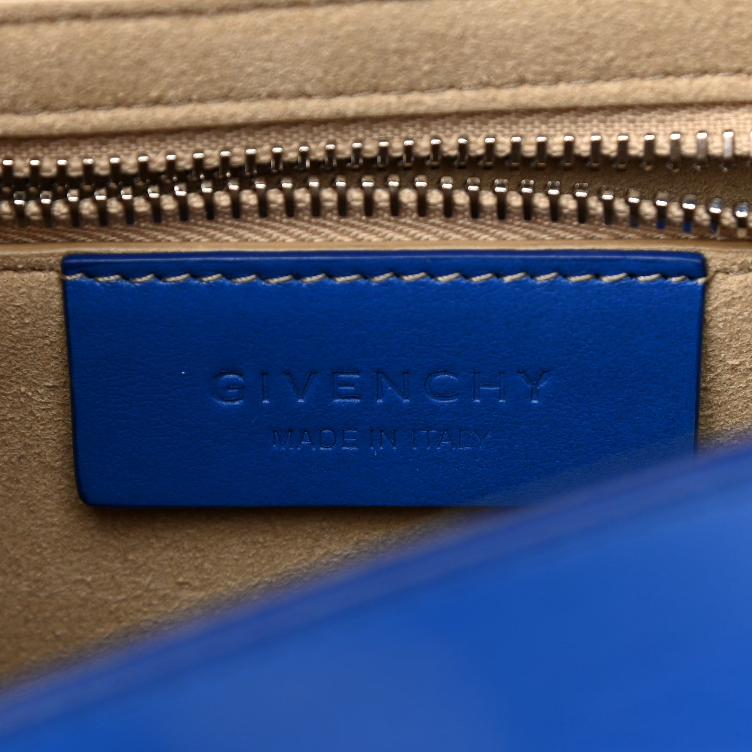 Givenchy Calfskin Bow Cut Chain Wallet Electric Blue 6 of 11