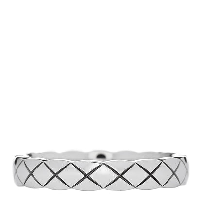 Chanel 18K White Gold Mini Coco Crush Ring 50 5.25 3 of 5