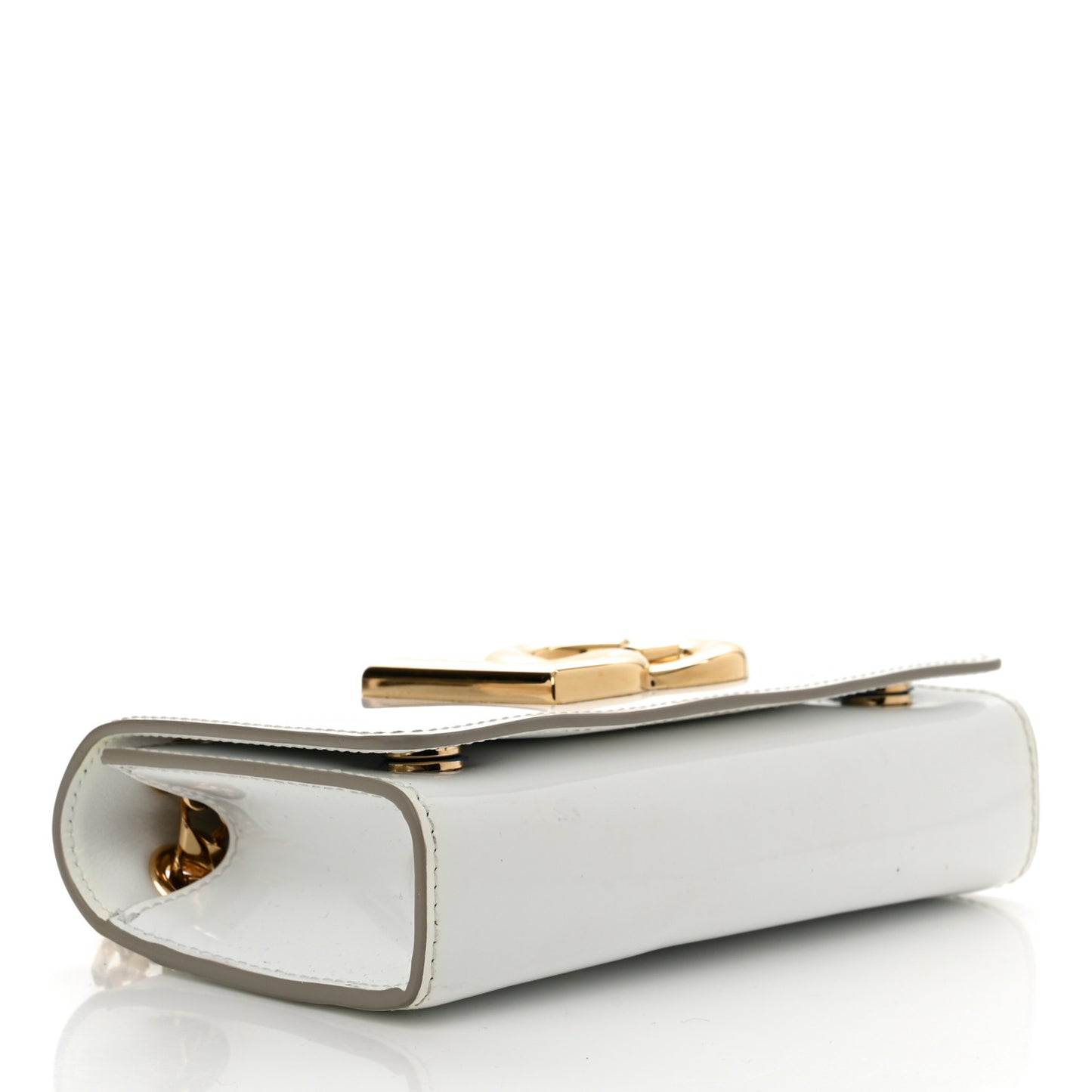 Patent DG Girls Phone Shoulder Bag Blanco