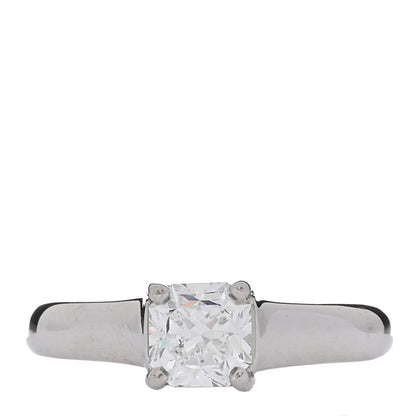 Tiffany Platinum Diamond .59ct Solitaire Lucida Engagement Ring 45 3.5 45 3.25 1 of 5