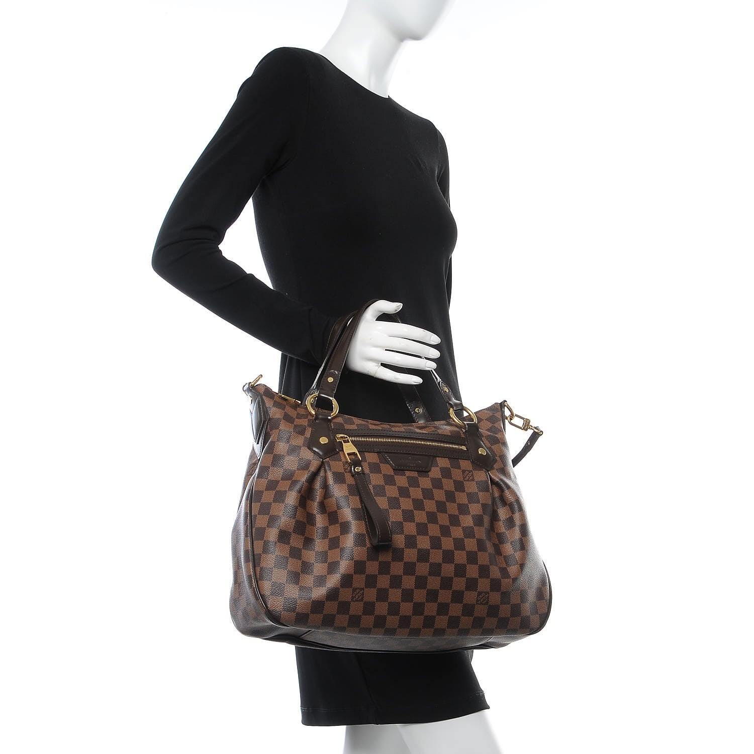 Louis Vuitton Damier Ebene Evora MM 2 of 7