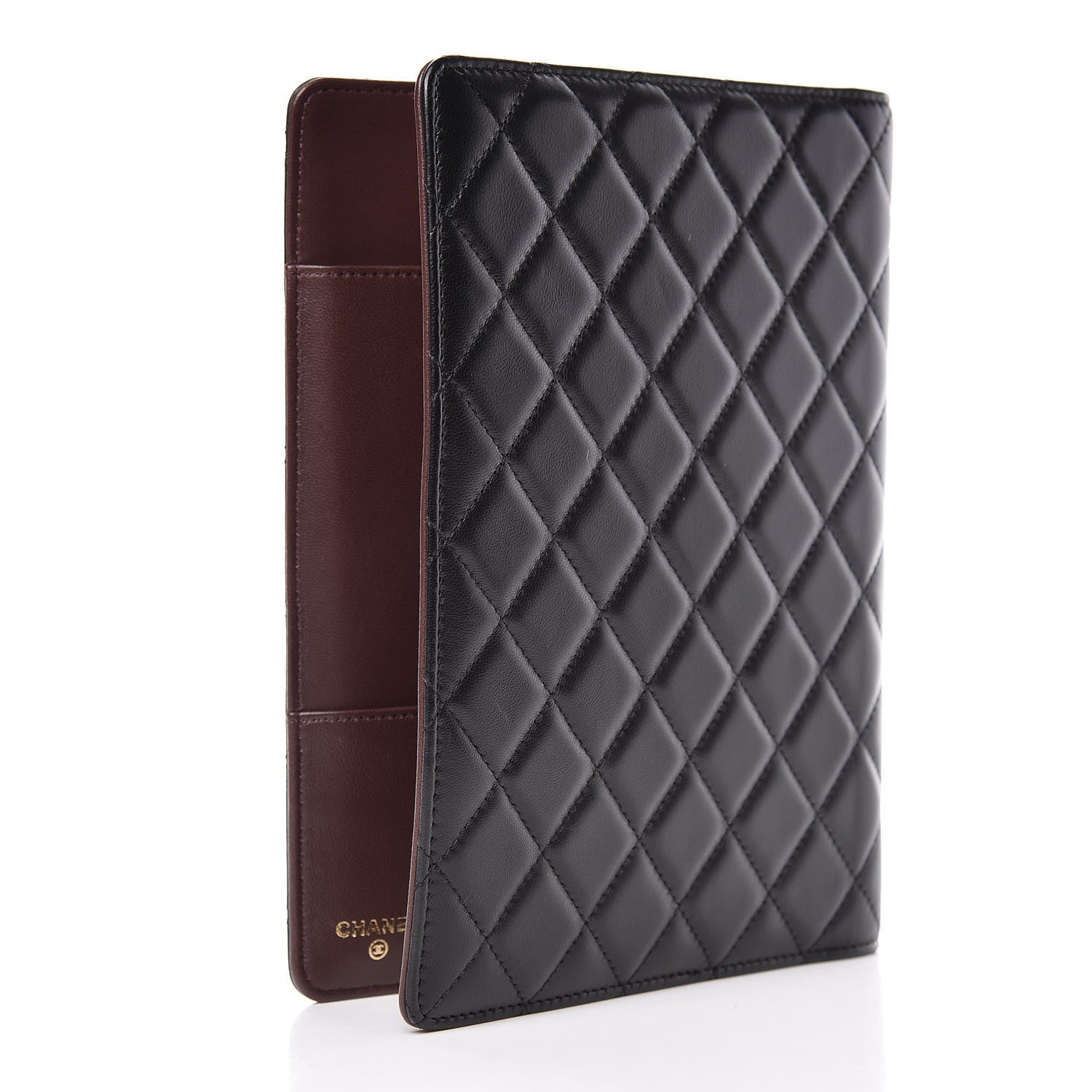 Chanel Lambskin Quilted Large Agenda Cover Black 3 of 12