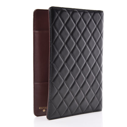 Chanel Lambskin Quilted Large Agenda Cover Black 3 of 12