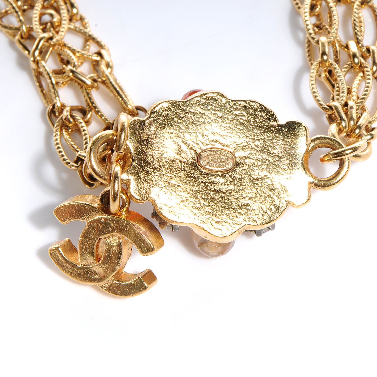 Chanel Jeweled CC Chain Bracelet Gold 5 of 5