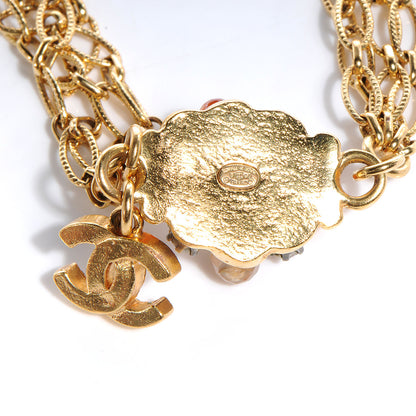 Chanel Jeweled CC Chain Bracelet Gold 5 of 5