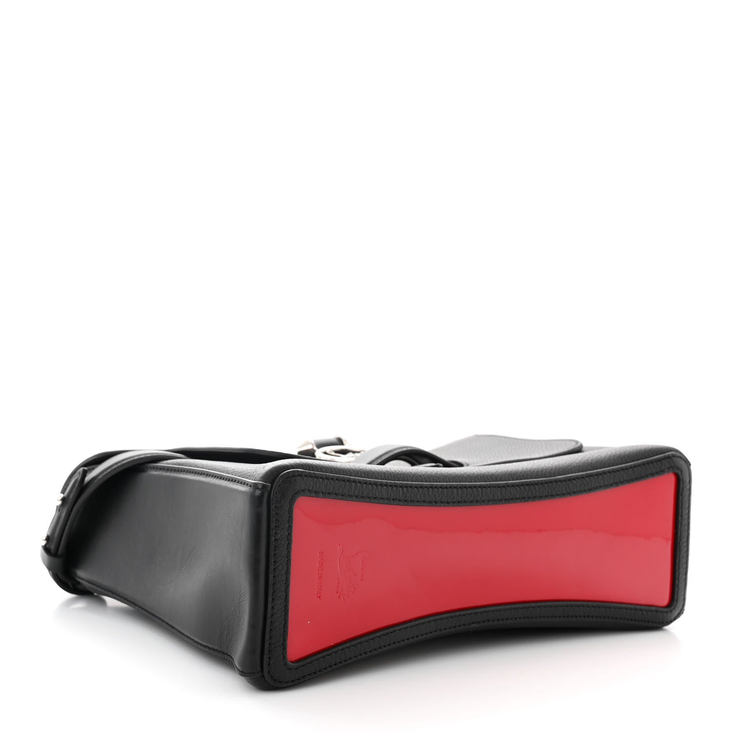 Christian Louboutin Pebbled Calfskin Medium Rubylou Shoulder Bag Black 4 of 9