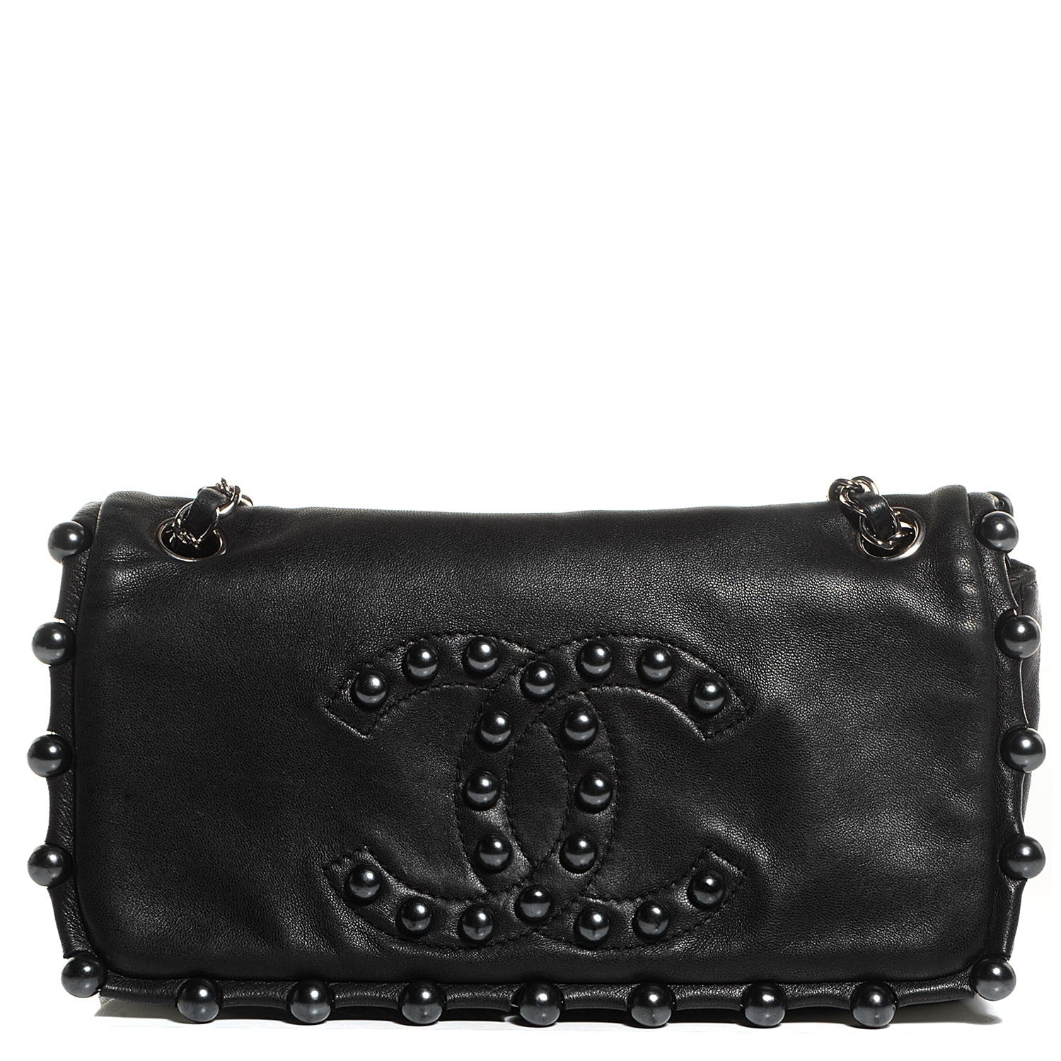 Chanel Lambskin Pearl Obsession Flap Black 1 of 7