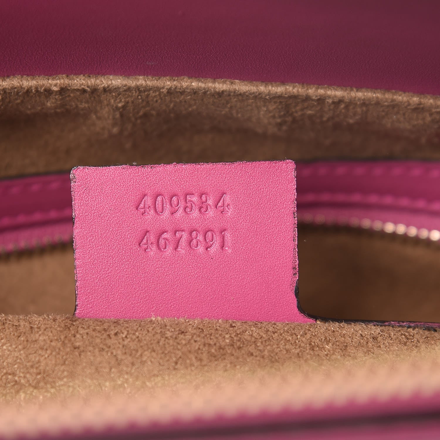Gucci GG Supreme Monogram Moon Calfskin Small Zip Top Tote Beige Ebony Hibiscus Red New Rosette 7 of 7