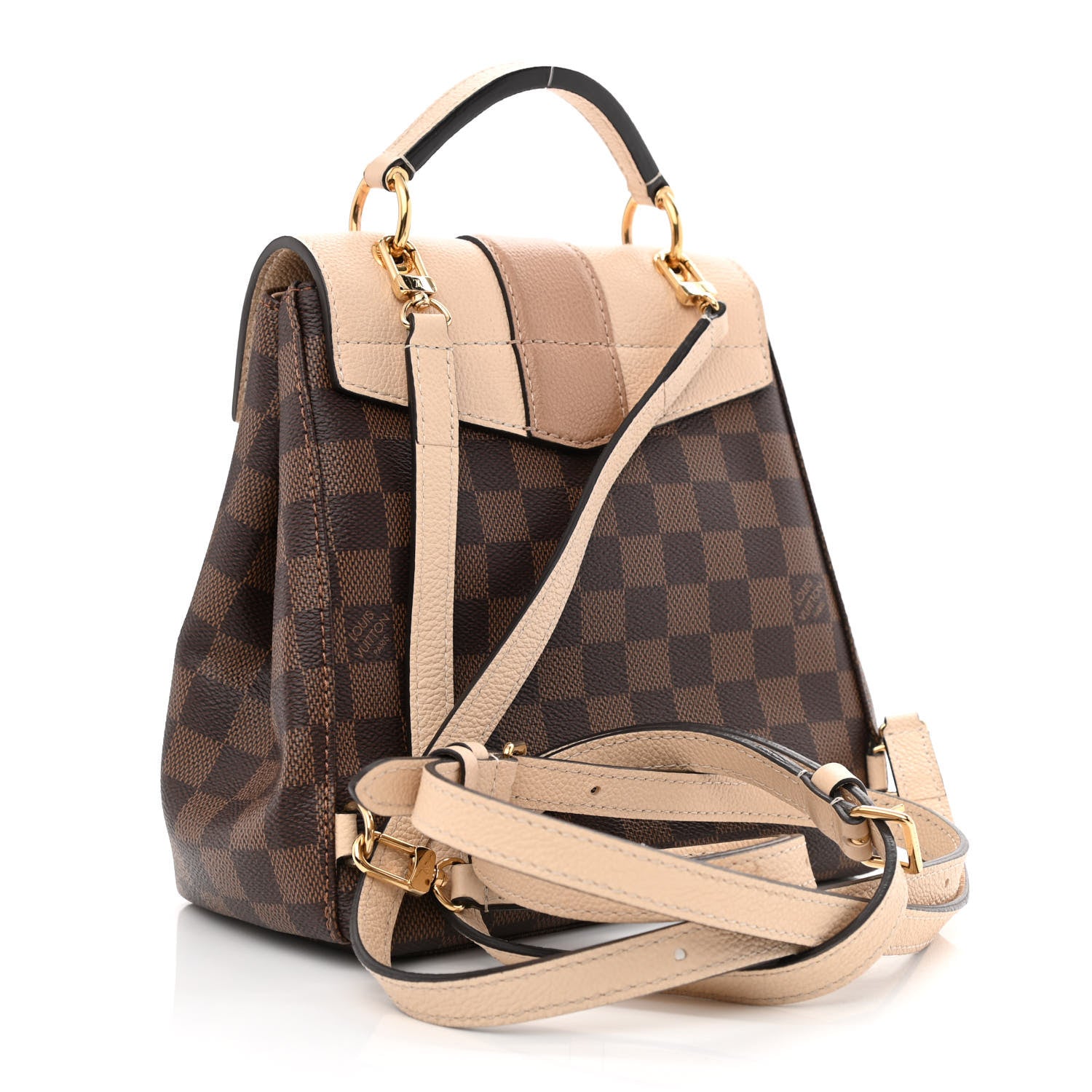 Louis Vuitton Damier Ebene Clapton Backpack Creme 3 of 12