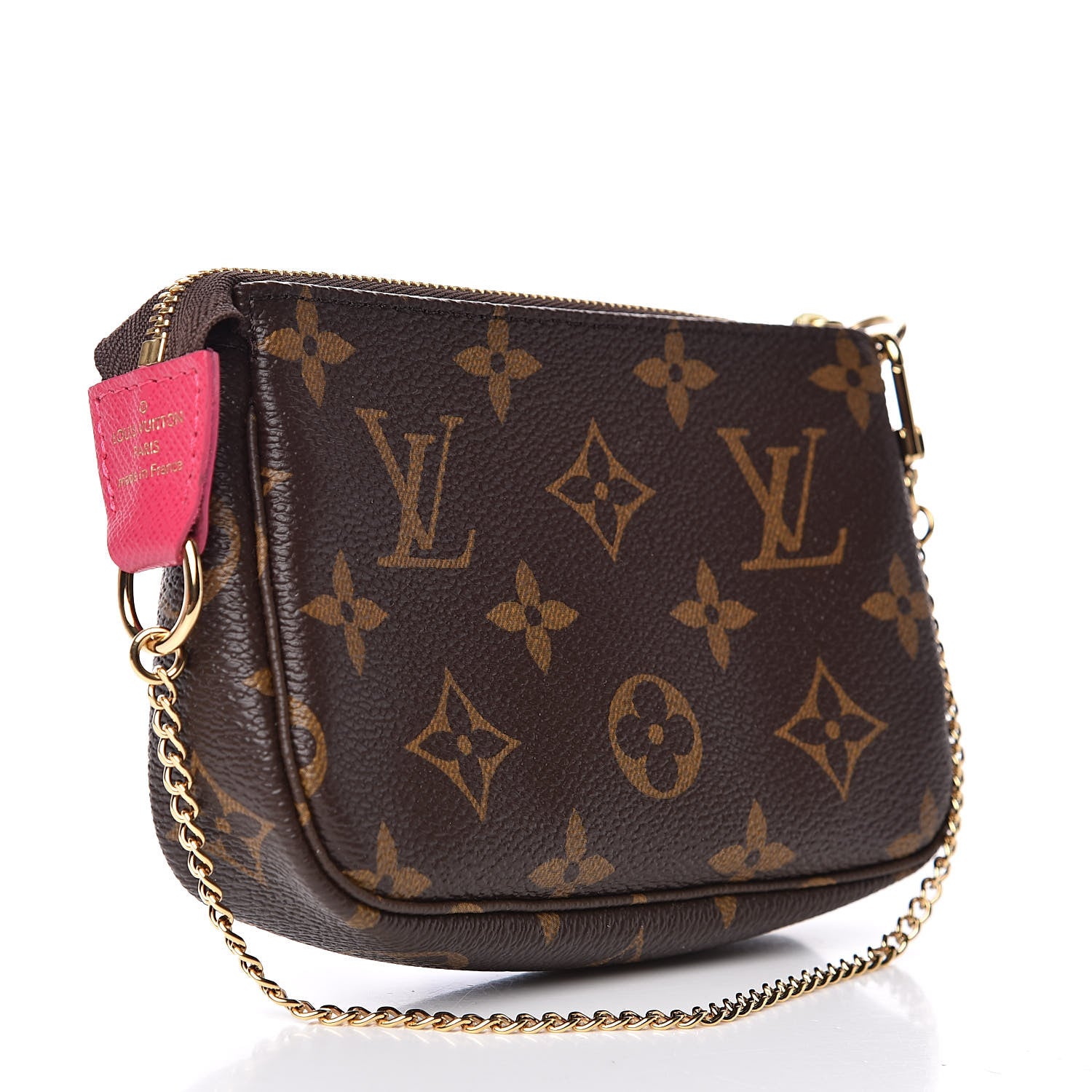 Louis Vuitton Monogram 2019 Christmas Animation Mini Courchevel Pochette Accessories Fuchsia 3 of 10