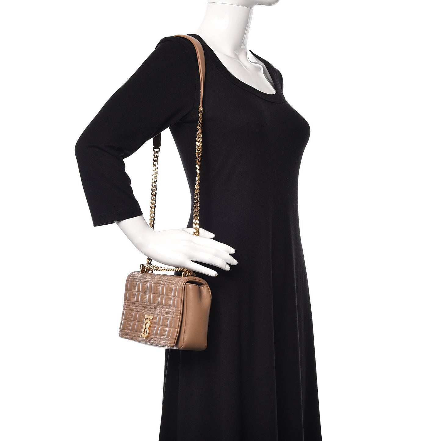 Lambskin Quilted Lola Bag Camel