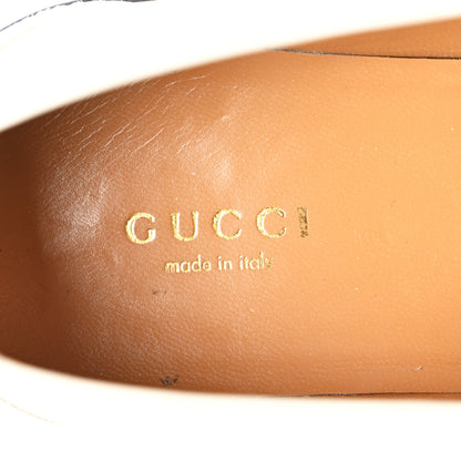 Gucci Cordovan Lux Womens Jeanne Platform Lug Sole 30/45mm Loafers 36 White 7 of 10