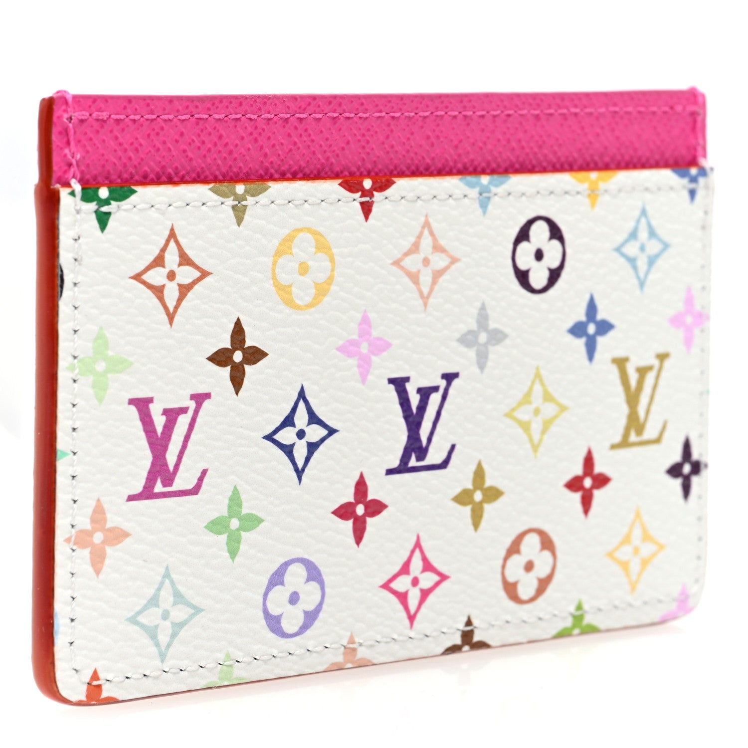 Louis Vuitton LV X TM Monogram Multicolor Card Holder Kawaii Pink 3 of 6