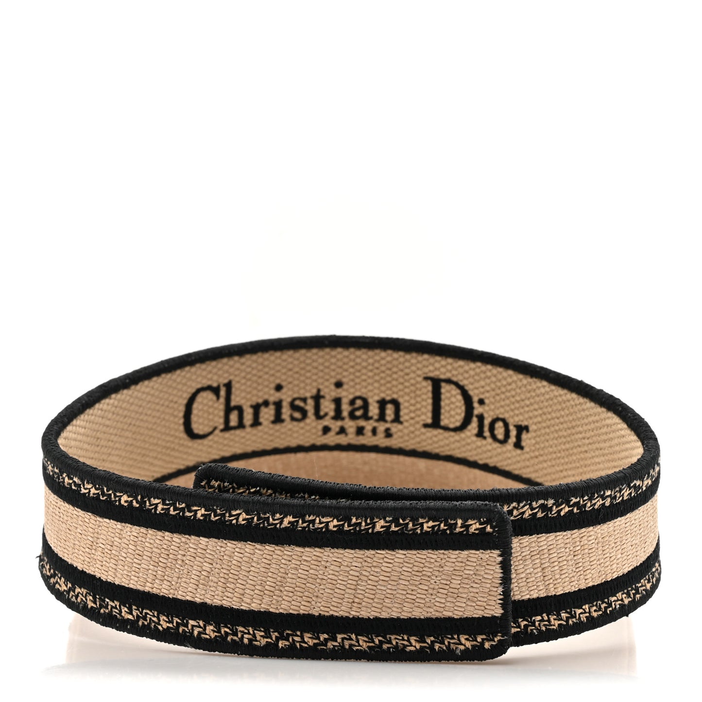Raffia Embroidered Petites Fleurs Visor Natural