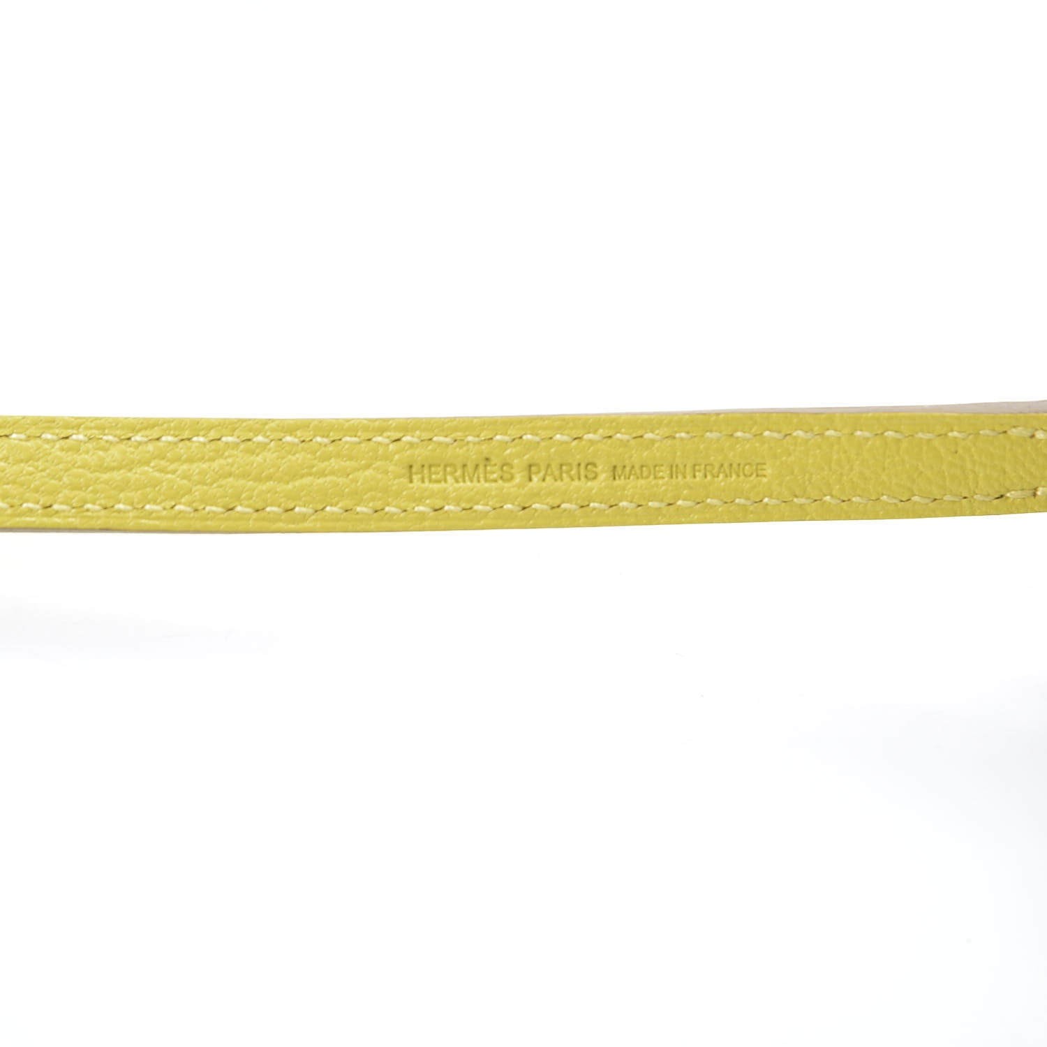 Hermes Chevre Mysore Kelly Wallet To Go Lime 7 of 10