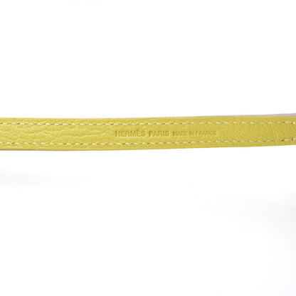 Hermes Chevre Mysore Kelly Wallet To Go Lime 7 of 10