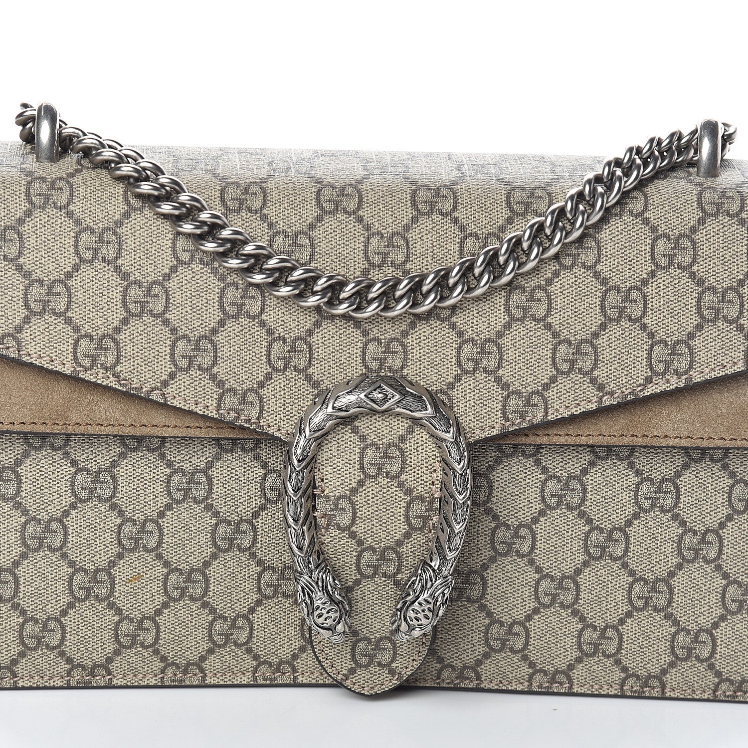 Gucci GG Supreme Monogram Small Dionysus Shoulder Bag Taupe 7 of 9