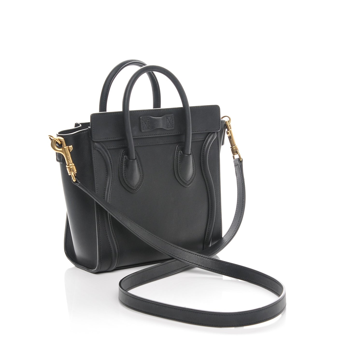 Smooth Calfskin Nano Luggage Black