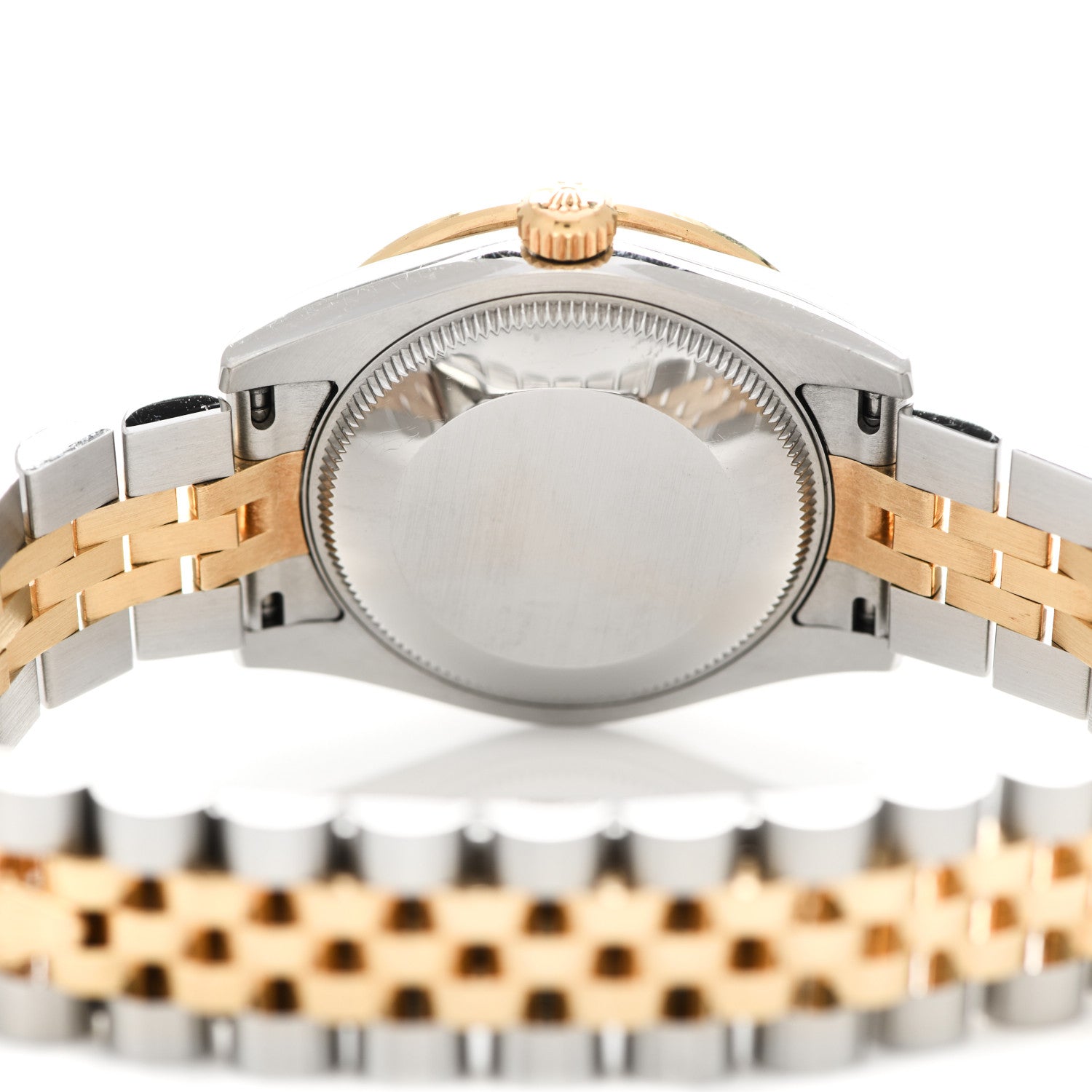 Rolex Stainless Steel 18K Yellow Gold Diamond 31mm Oyster Perpetual Datejust Watch Silver 178383 4 of 5