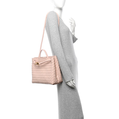 Bottega Veneta Nappa Intrecciato Medium Andiamo Shoulder Bag Lotus 2 of 10