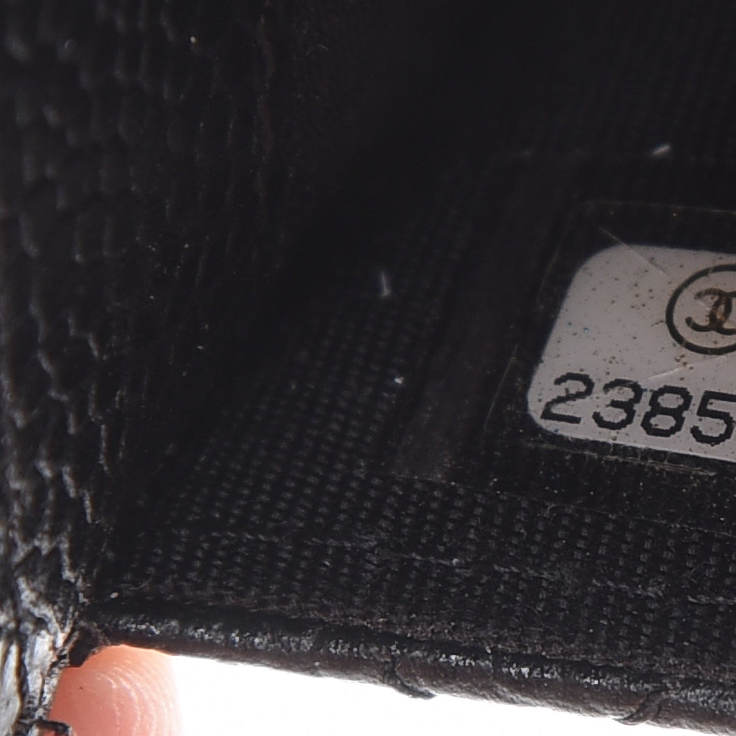 Caviar Quilted Flap Card Holder Black